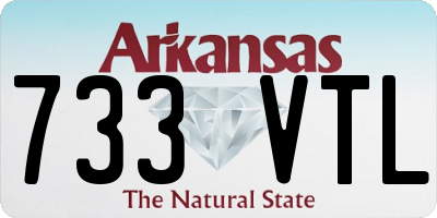 AR license plate 733VTL