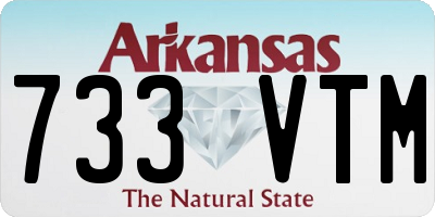 AR license plate 733VTM