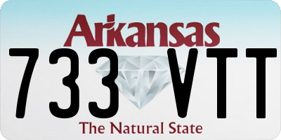 AR license plate 733VTT