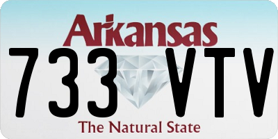 AR license plate 733VTV