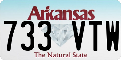 AR license plate 733VTW