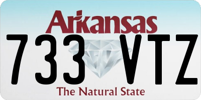 AR license plate 733VTZ