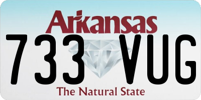 AR license plate 733VUG