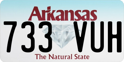 AR license plate 733VUH
