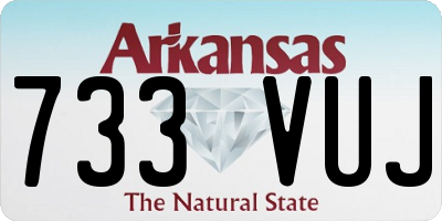 AR license plate 733VUJ