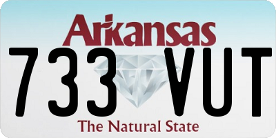 AR license plate 733VUT
