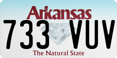 AR license plate 733VUV