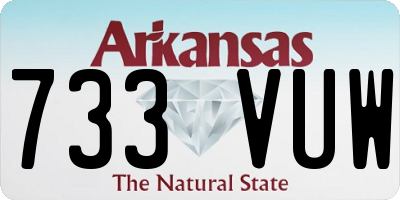 AR license plate 733VUW