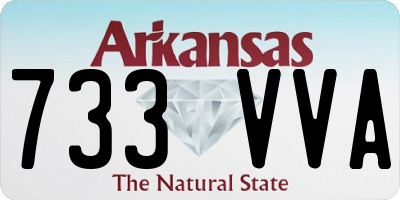 AR license plate 733VVA