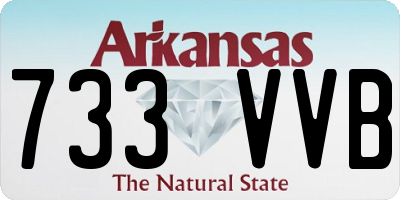 AR license plate 733VVB