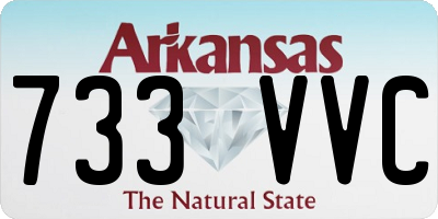 AR license plate 733VVC