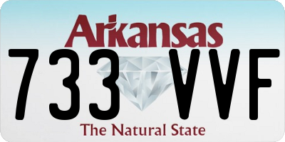 AR license plate 733VVF