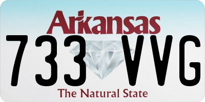 AR license plate 733VVG