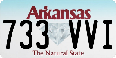 AR license plate 733VVI