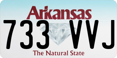 AR license plate 733VVJ