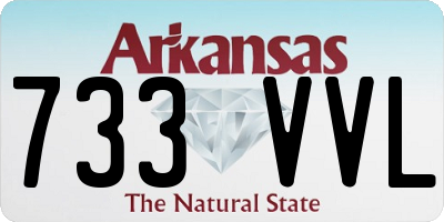AR license plate 733VVL