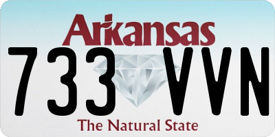 AR license plate 733VVN