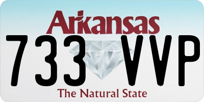 AR license plate 733VVP