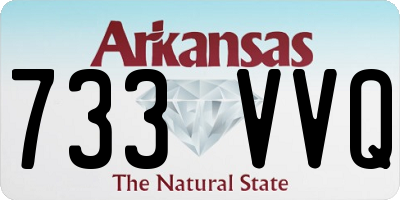 AR license plate 733VVQ