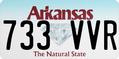 AR license plate 733VVR