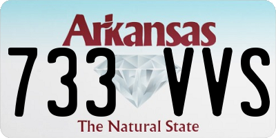 AR license plate 733VVS