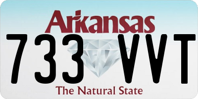 AR license plate 733VVT