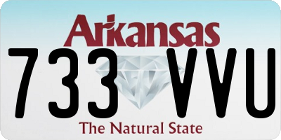 AR license plate 733VVU