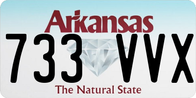 AR license plate 733VVX