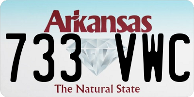 AR license plate 733VWC