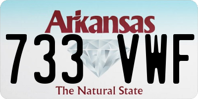 AR license plate 733VWF