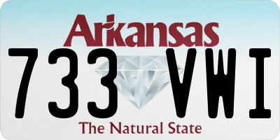 AR license plate 733VWI