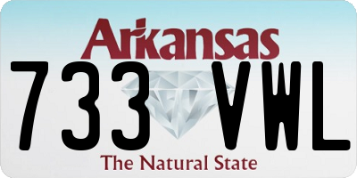 AR license plate 733VWL