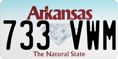 AR license plate 733VWM