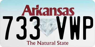 AR license plate 733VWP