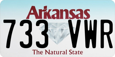 AR license plate 733VWR