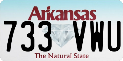 AR license plate 733VWU