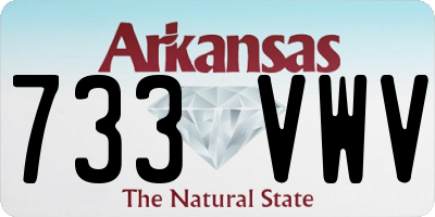 AR license plate 733VWV