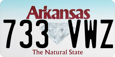 AR license plate 733VWZ