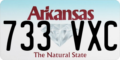 AR license plate 733VXC