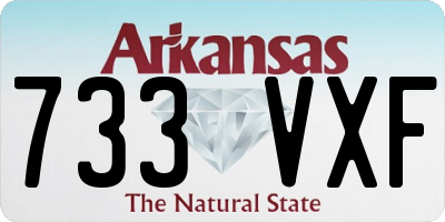 AR license plate 733VXF