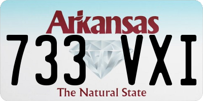 AR license plate 733VXI