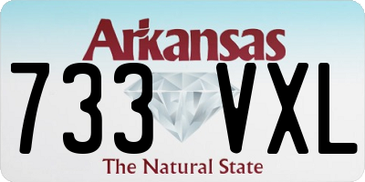 AR license plate 733VXL