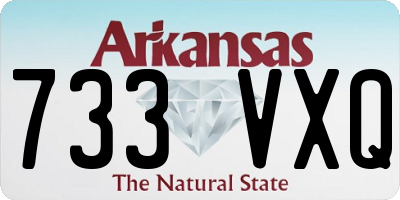 AR license plate 733VXQ