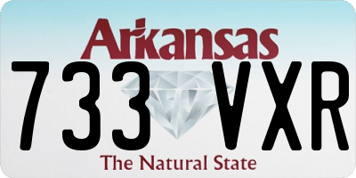AR license plate 733VXR