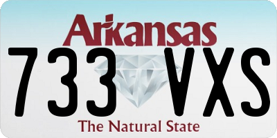 AR license plate 733VXS