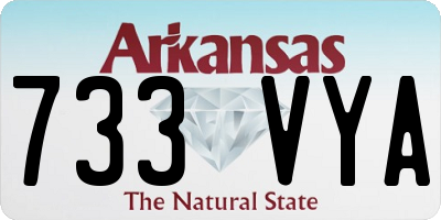 AR license plate 733VYA