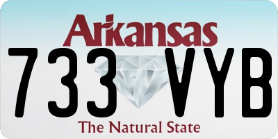 AR license plate 733VYB