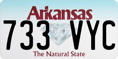 AR license plate 733VYC