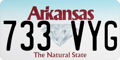 AR license plate 733VYG