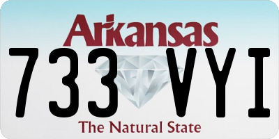 AR license plate 733VYI